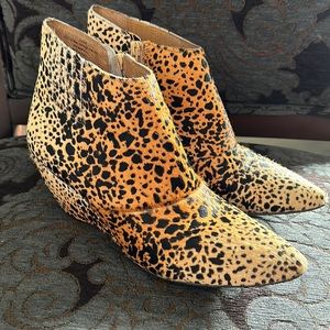 Animal print booties!!